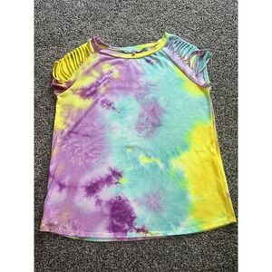 White‎ Birch Women's Tie Dye Short sleeve shirt size XL